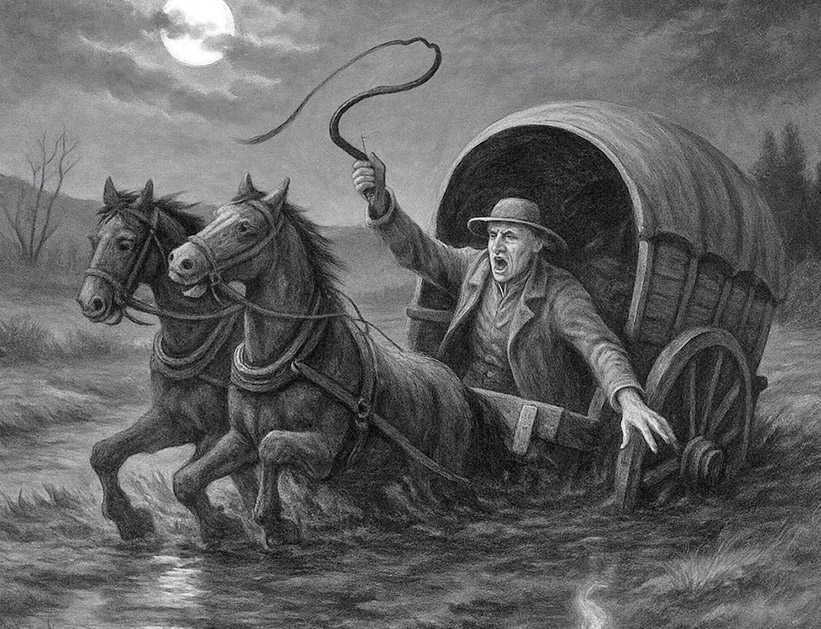 Legenda o zatopionym woźnicy